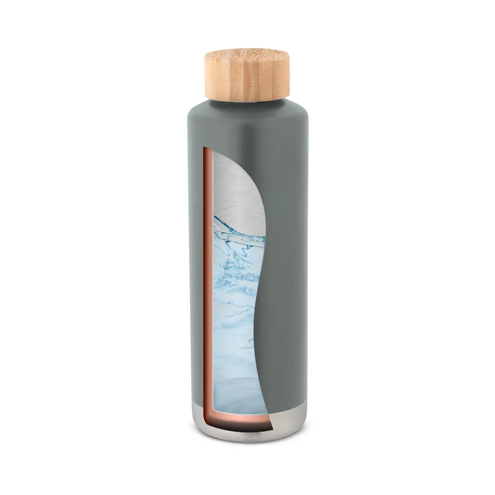 NORRE BOTTLE. Garrafa térmica em aço inox de parede dupla isolada a vácuo (640 mL)